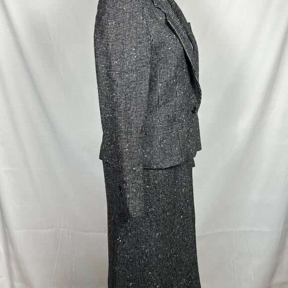 Vintage mid 80's Pendleton Pure Virgin Wool Tweed Skirt Suit Set - Picture 4 of 8